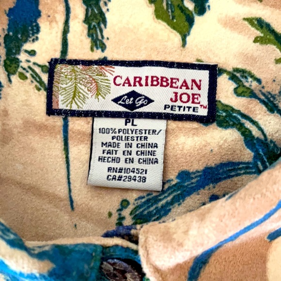 Caribbean Joe women’s long sleeve top size petite large - Picture 5 of 7